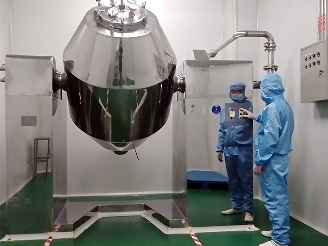 Double cone rotary vacuum dryer